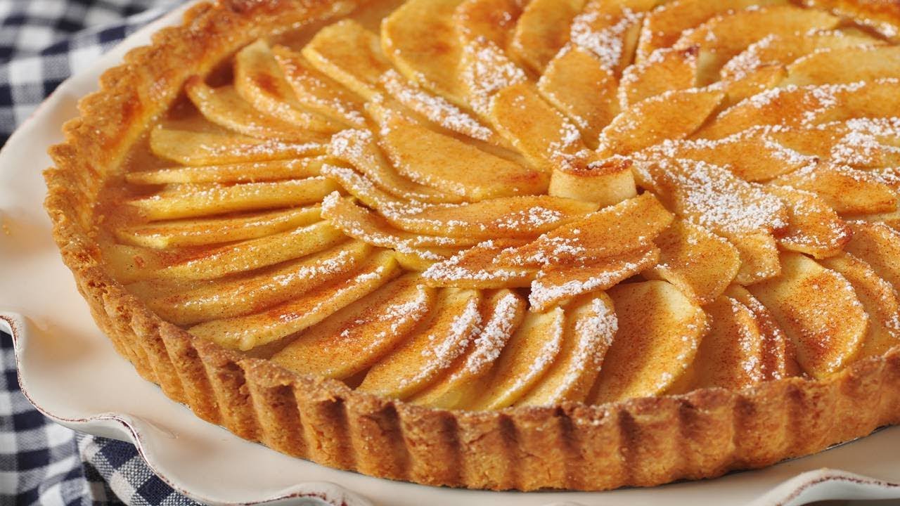 Poached Apple Tart