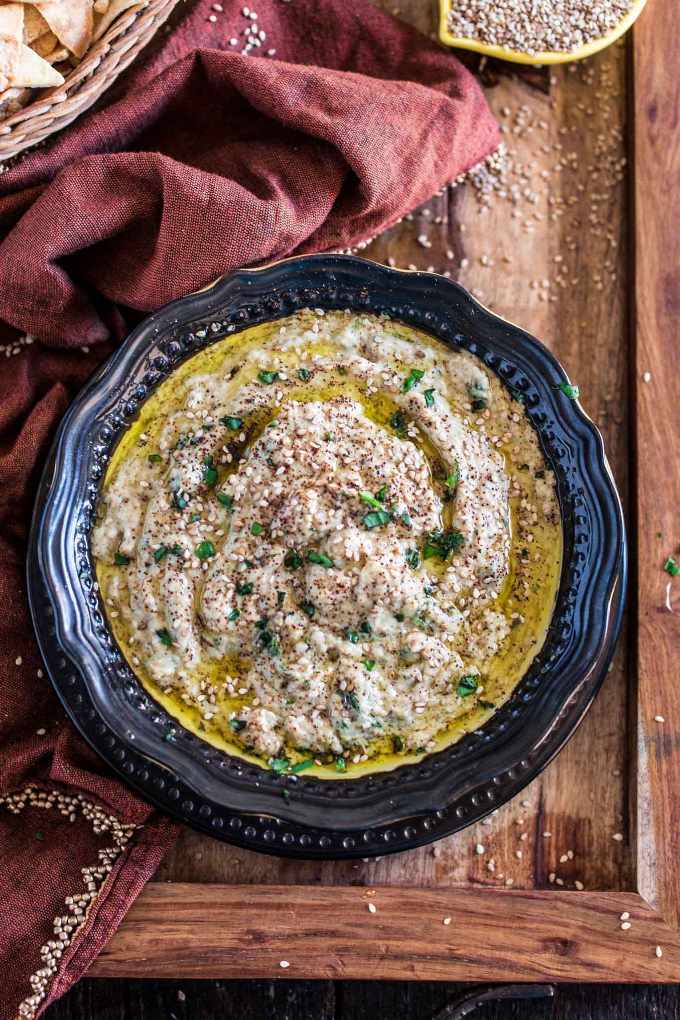 BABA GHANOUSH (MIDDLE EASTERN EGGPLANT DIP)