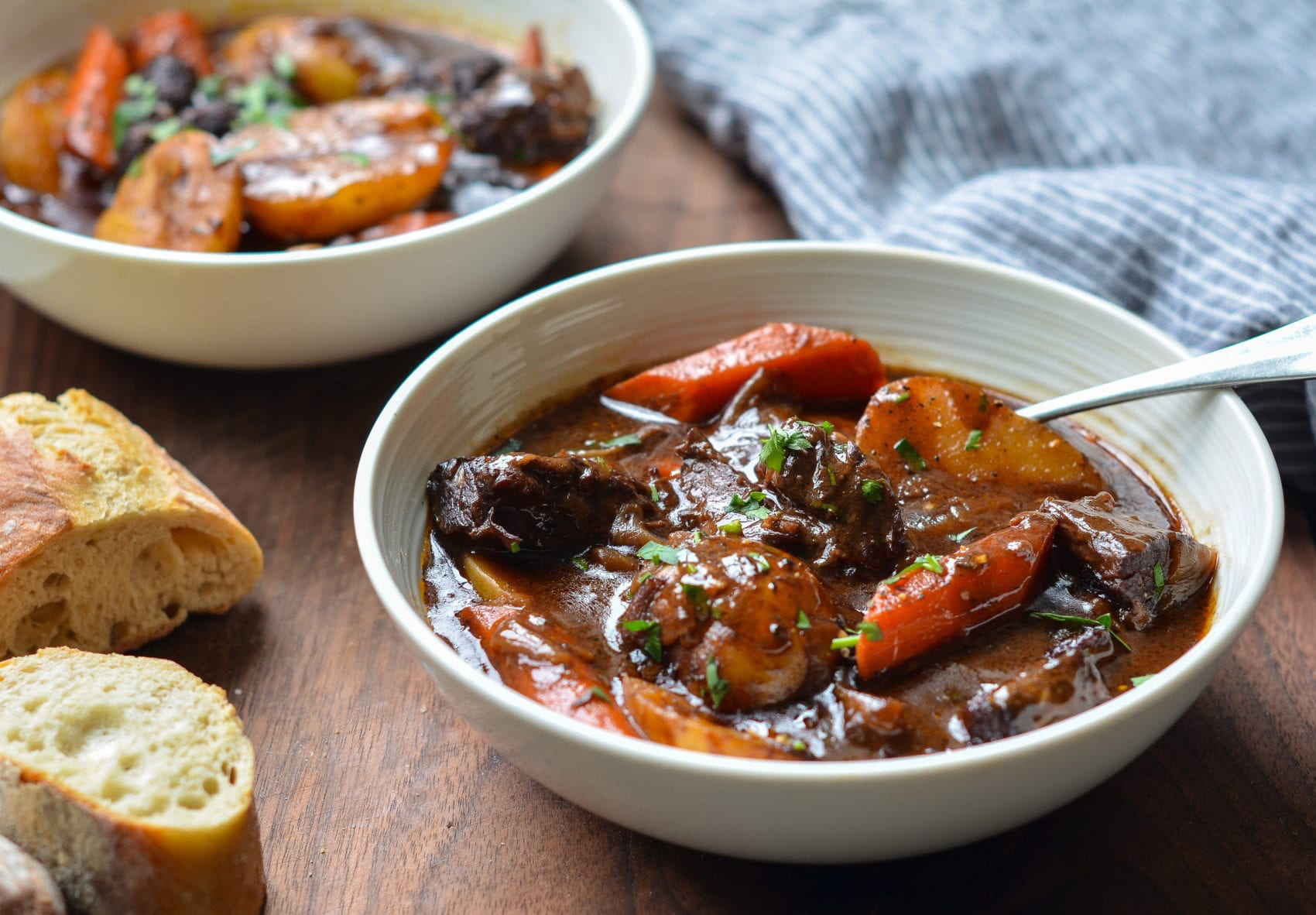 BEEF CHEEK BRAISED WITH TOMATOES