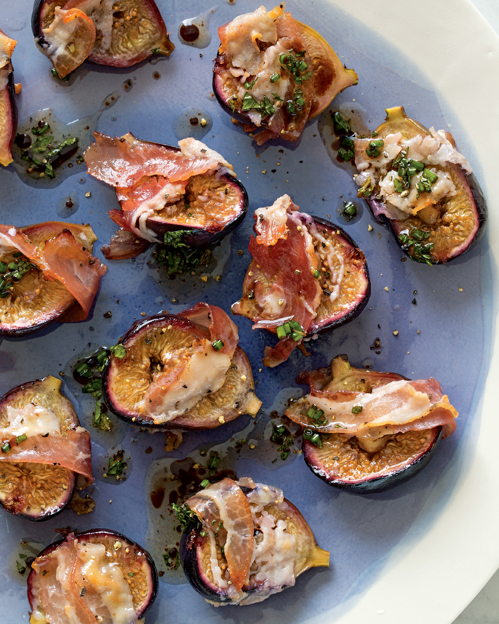 PANCETTA-WRAPPED FIGS WITH WALNUTS