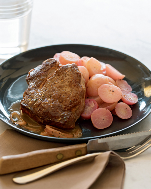 PANFRIED FILET WITH SHALLOT SAUCE