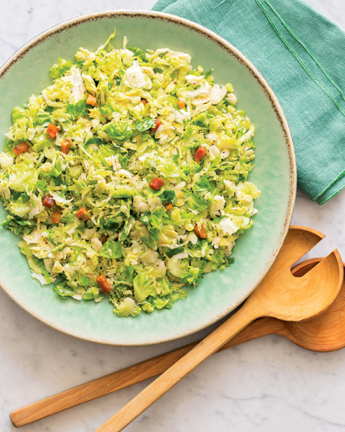 SHREDDED BRUSSELS SPROUTS WITH PANCETTA