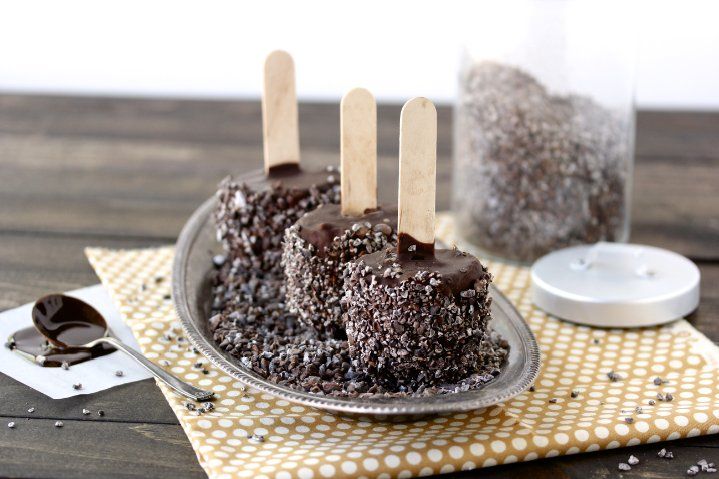 Chocolate Crunch Popsicles