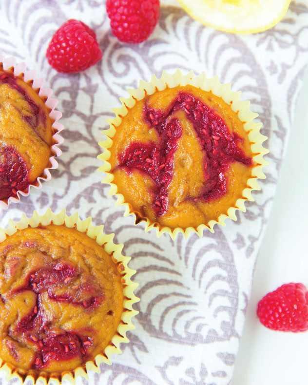 Lemon Raspberry Swirl Muffins