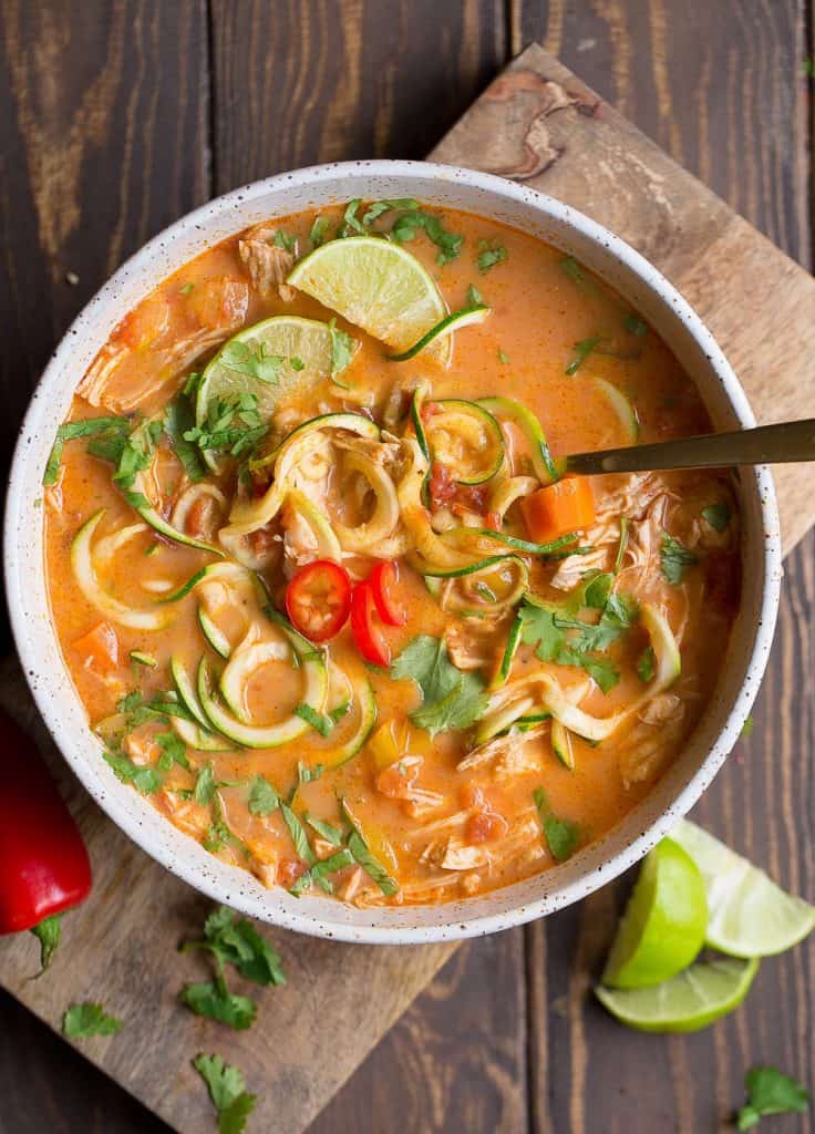 Thai-Spiced Seafood Soup with Zoodles