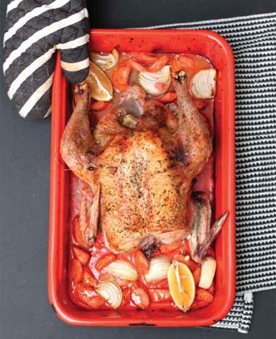 Citrus & herb whole roasted chicken