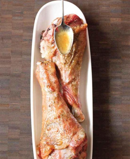 Sage roasted turkey legs