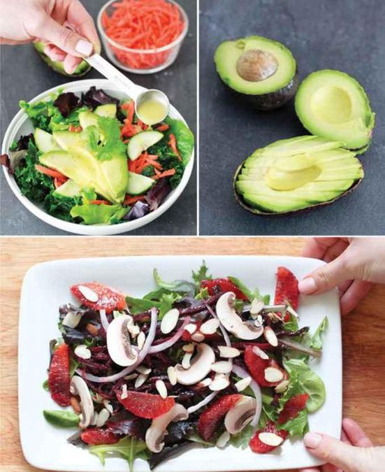 Mixed greens salad with beets & blood oranges