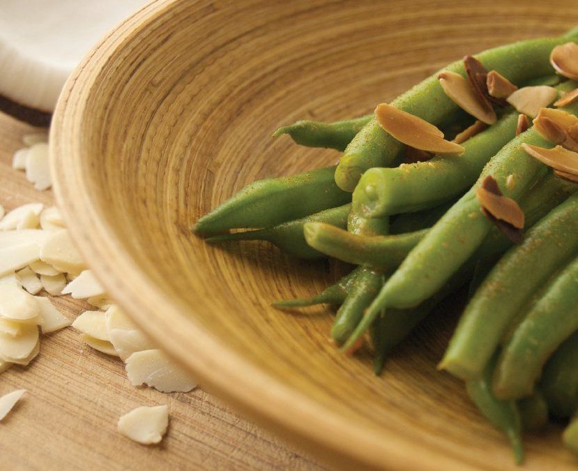 COCONUT-ALMOND GREEN BEANS