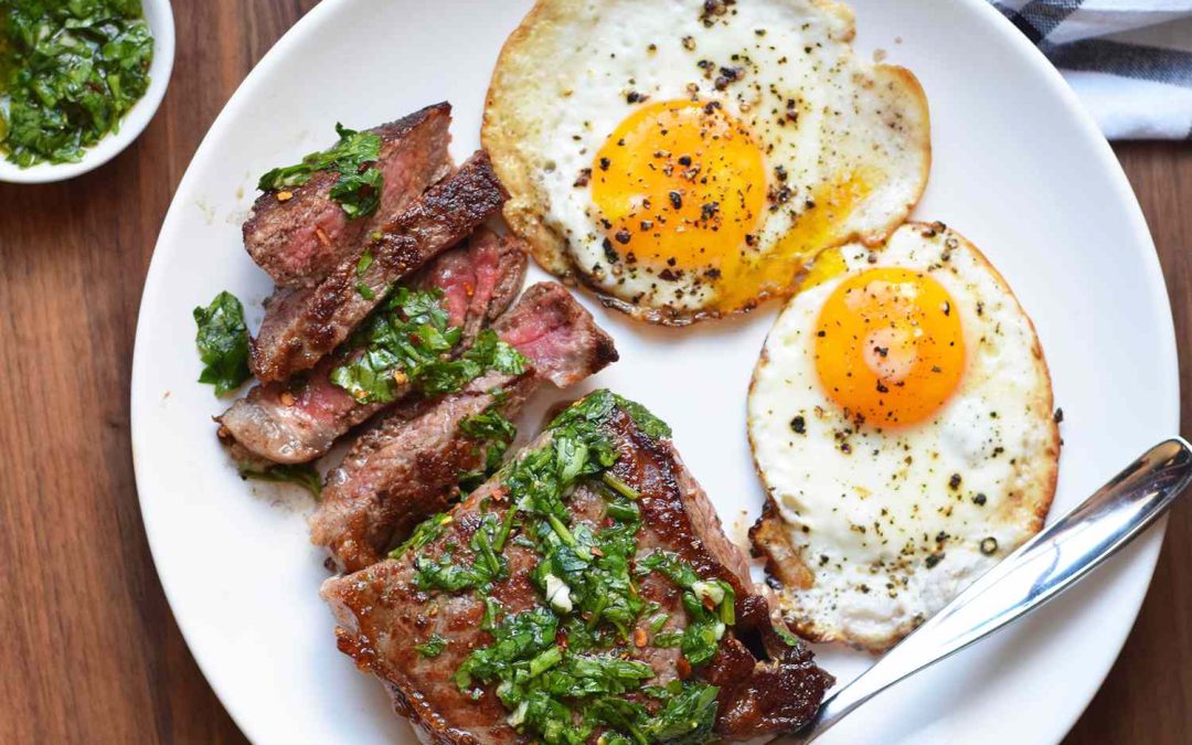 Fired-Up Steak and Eggs