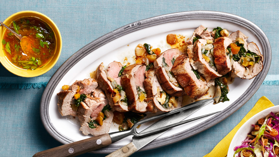 Apricot-Stuffed Pork Tenderloin