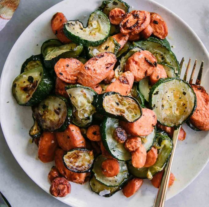 Roasted Baby Squash and Carrots