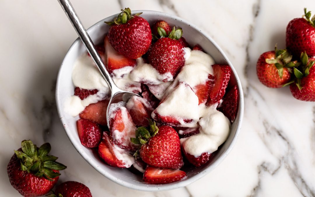 Lorraine’s Strawberries with Crème