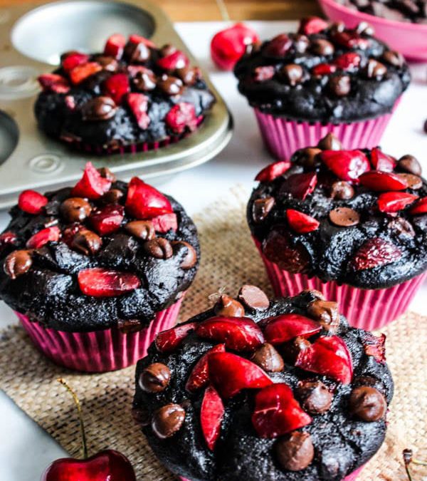 Double-Chocolate Cherry Muffins