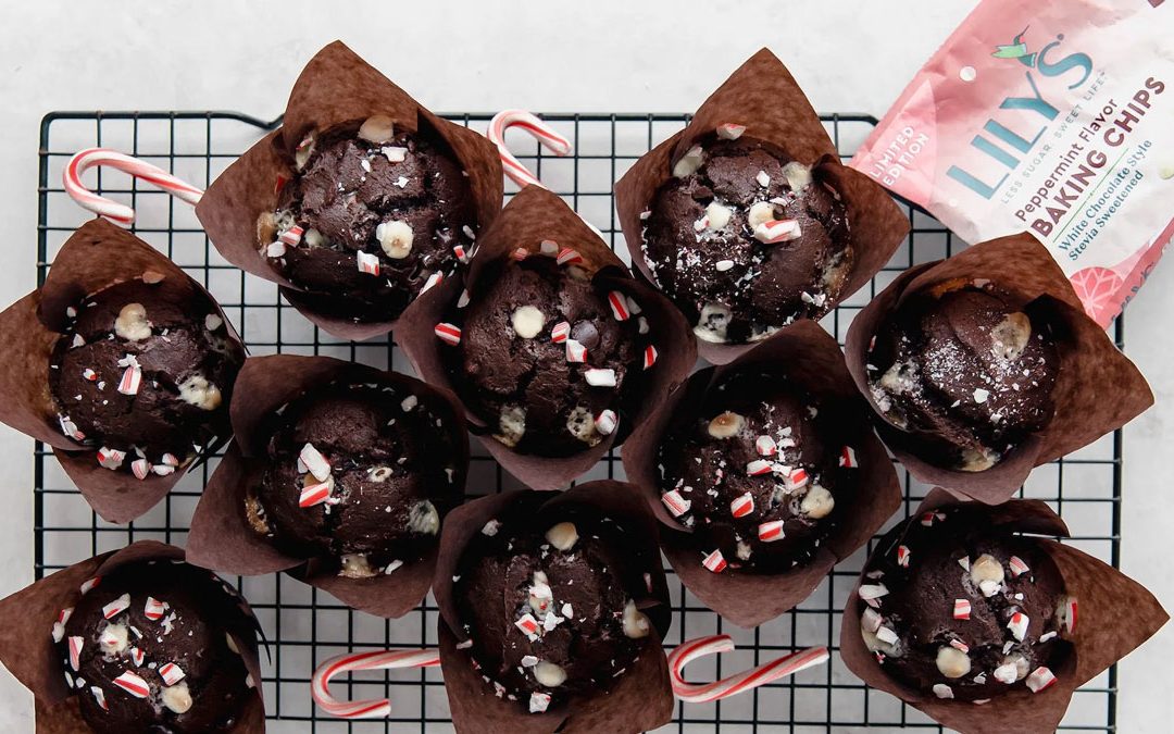 Double-Chocolate Peppermint Muffins