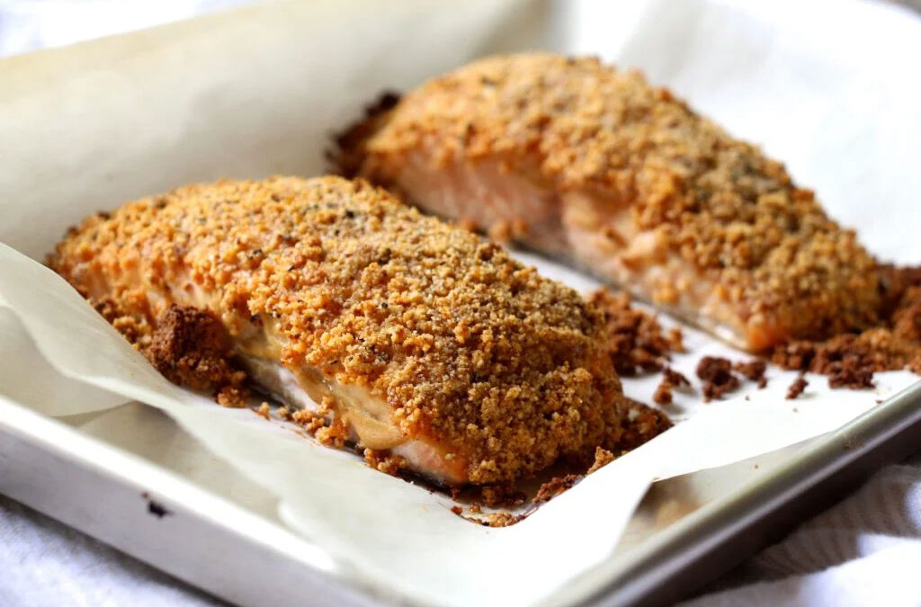 Salmon Fillets with Almond Meal