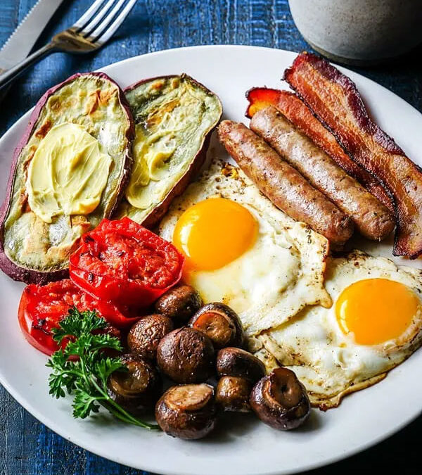 Sausage, Bacon and Egg Breakfast