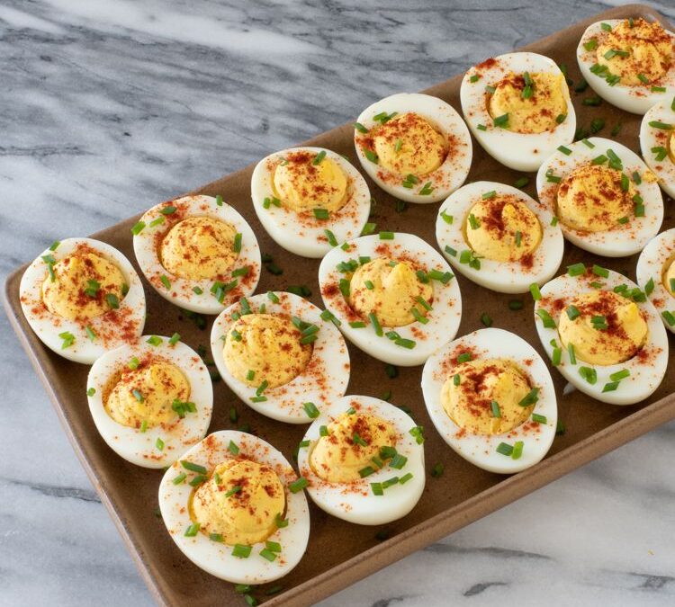 Stuffed Eggs with Lacto-Fermented Horseradish