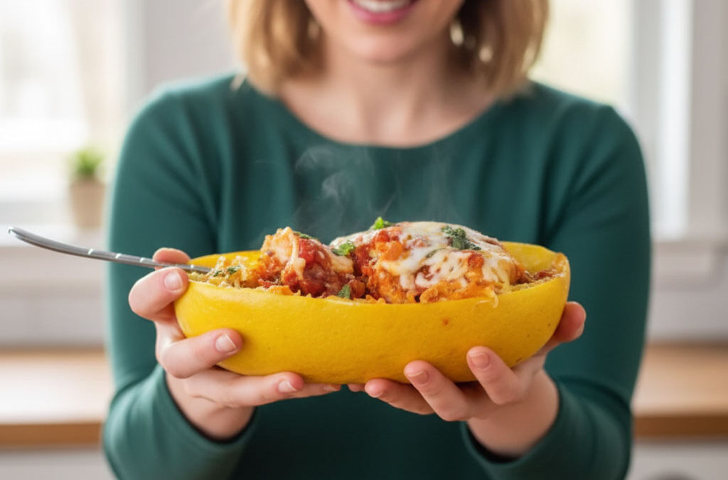 Chicken Parmesan with Spaghetti Squash