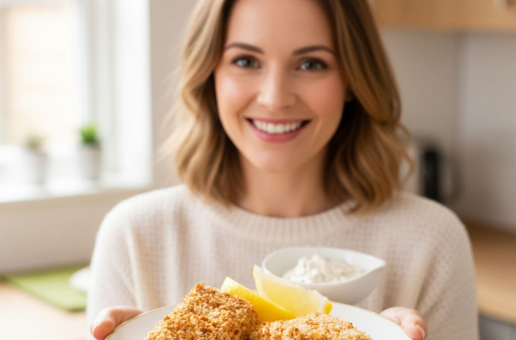 Oven-Fried Fish with Tartar Sauce