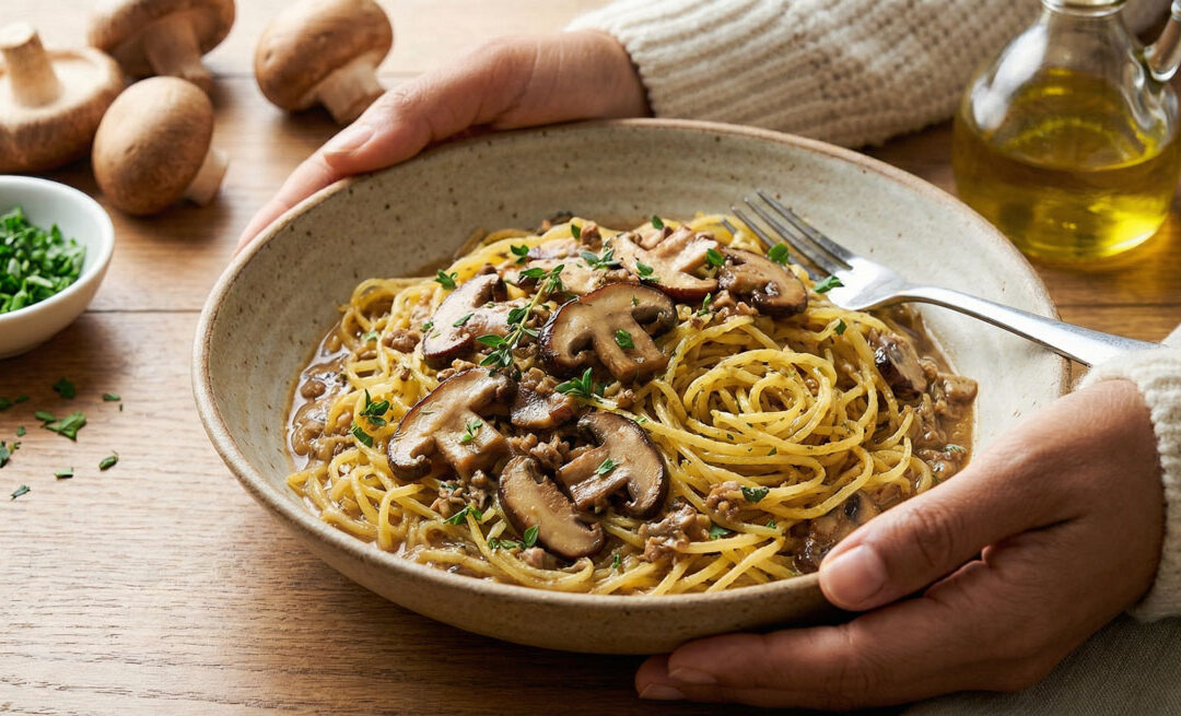 Pasta with Sautéed Mushrooms