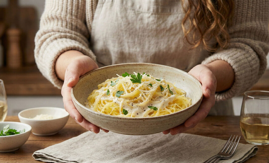 Spaghetti Squash Alfredo