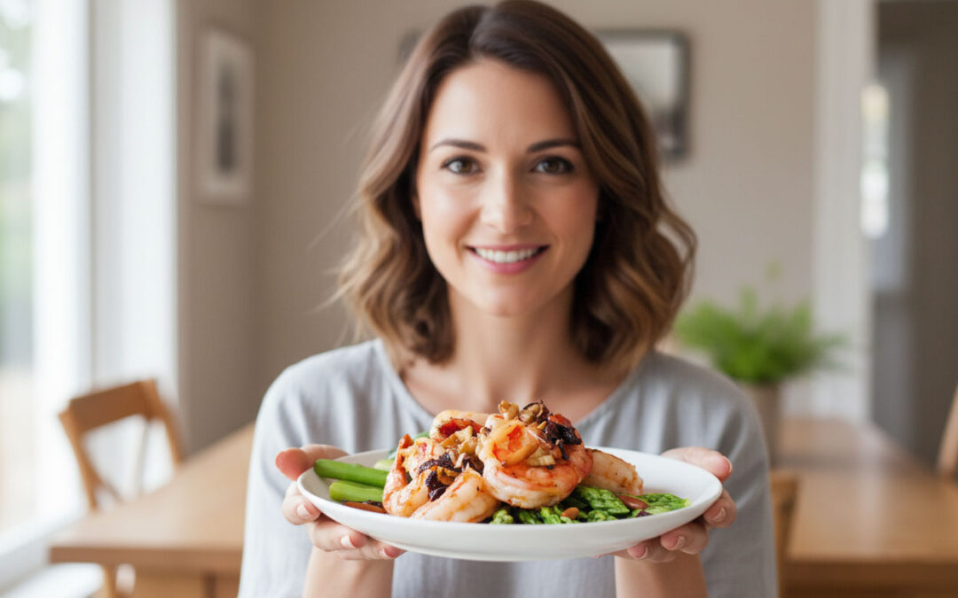 Stir-Fried Shrimp and Asparagus with Coconut Curry Sauce