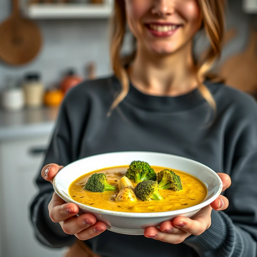 Curried Creamy Broccoli Soup – curried creamy broccoli soup