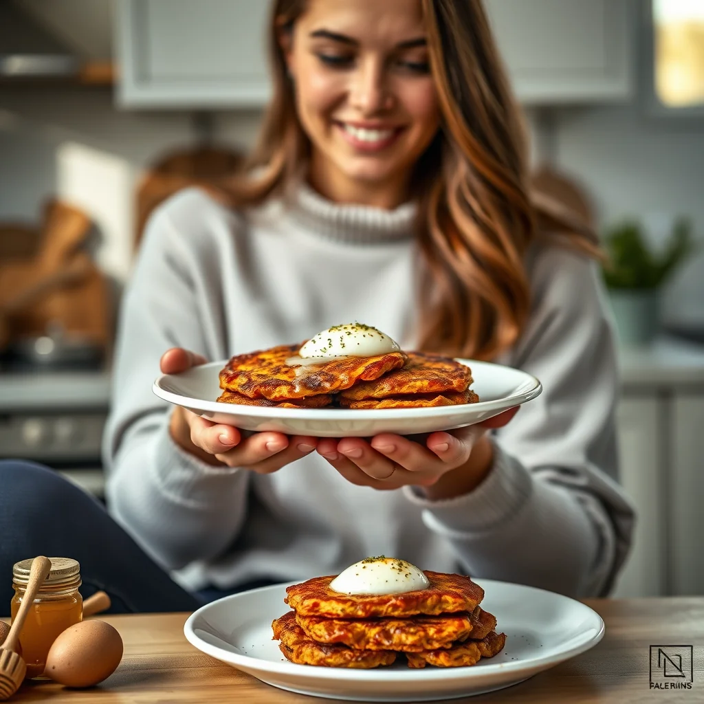 Spiced Sweet Potato Latkes – spiced sweet potato latkes