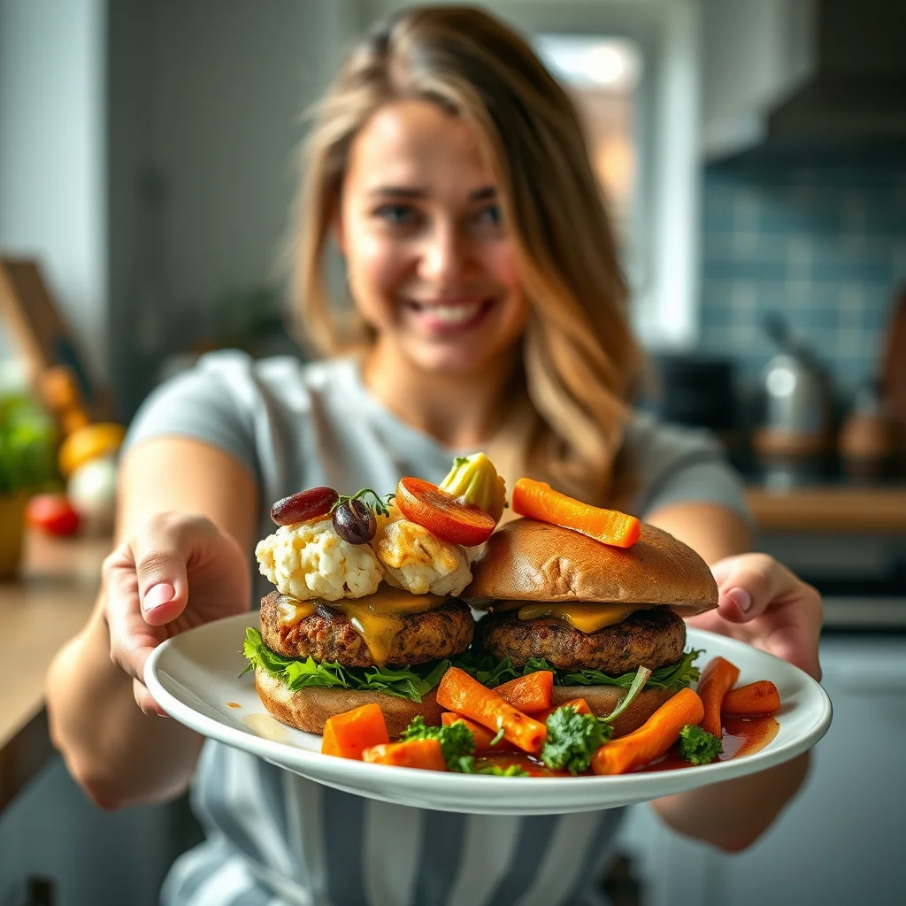 Veggie Burgers with Fiery Fruit – veggie burgers with fiery fruit