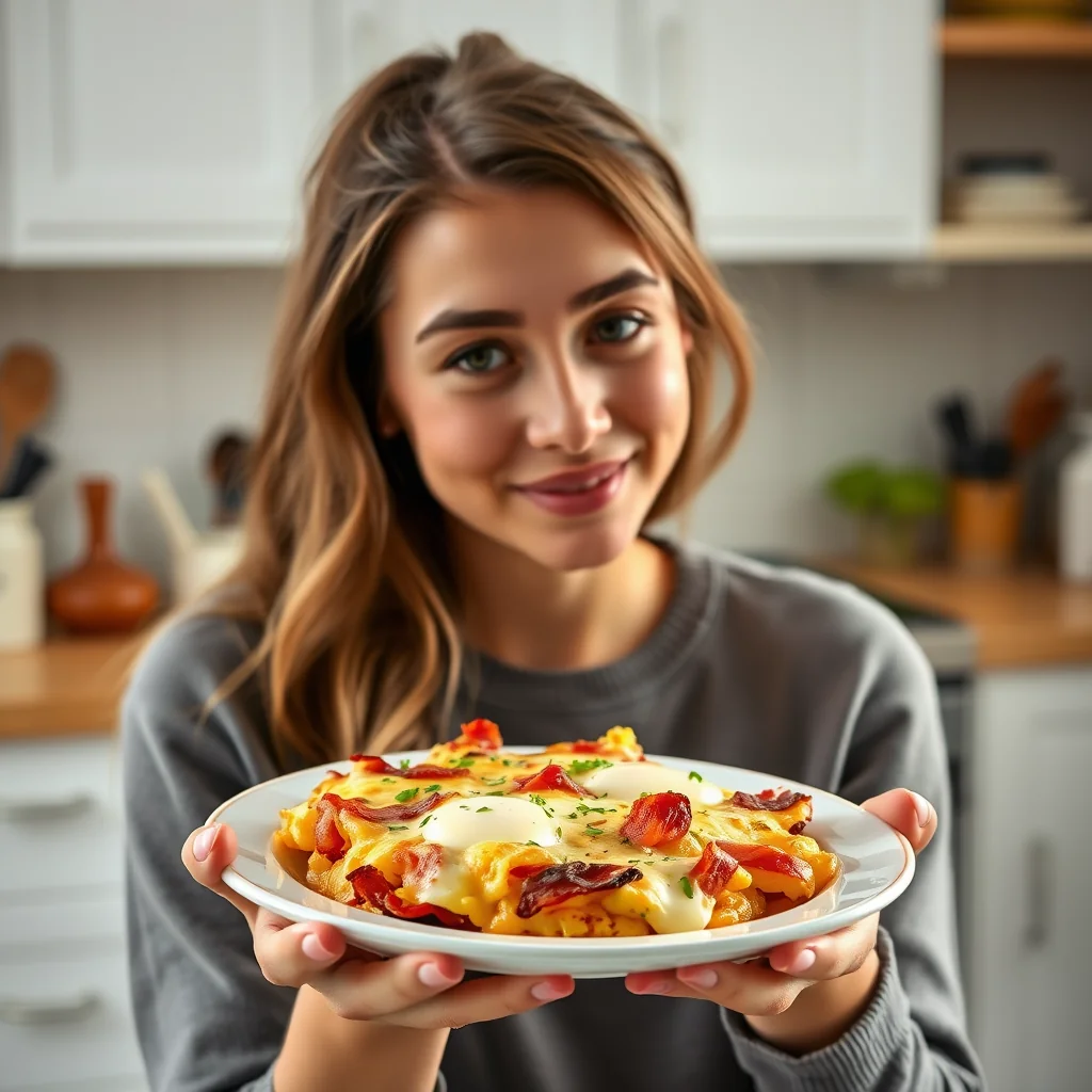Bacon and Cheese Egg Bake – bacon and cheese egg bake