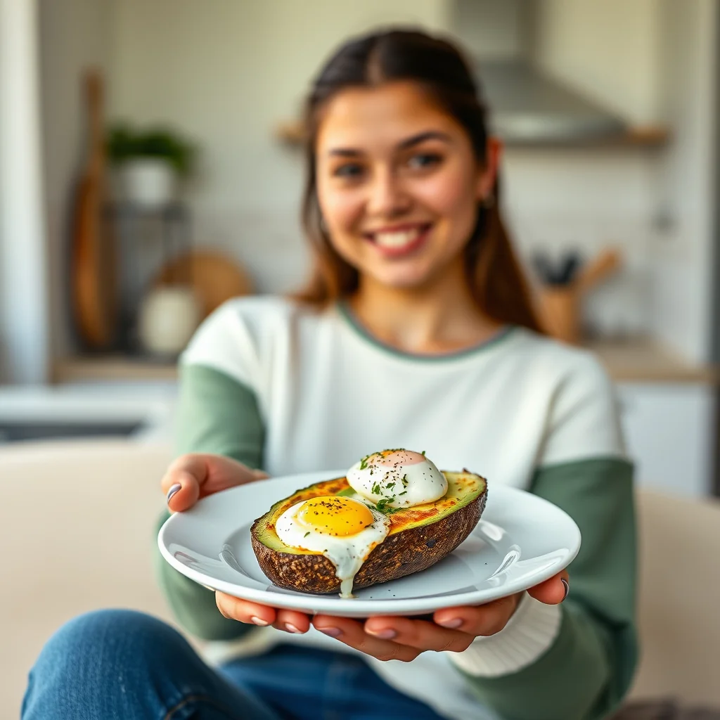 Baked Avocado with Eggs – baked avocado with eggs