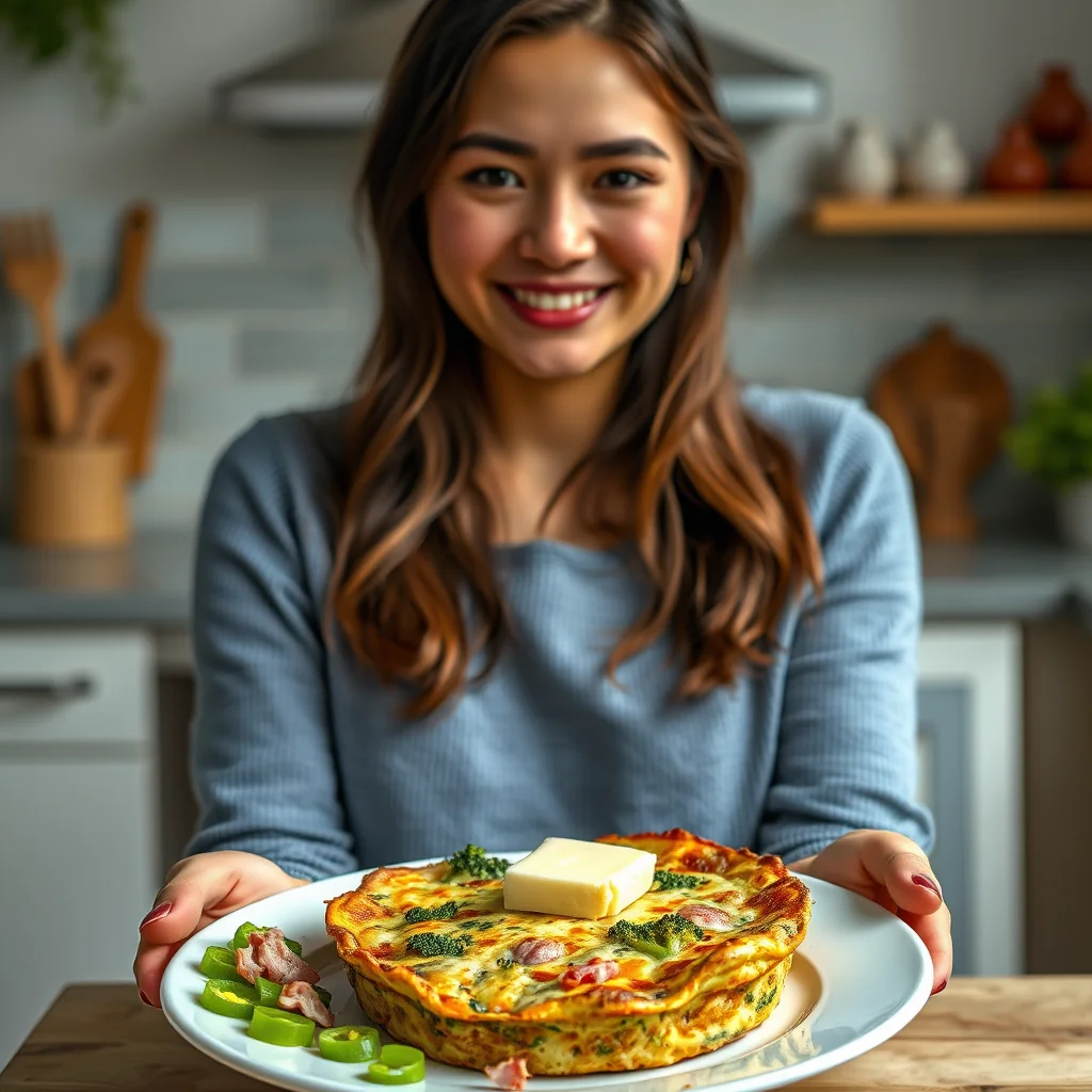 Broccoli Ham and Pepper Frittata – broccoli ham and pepper frittata