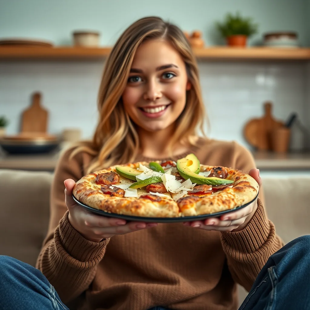 Cauliflower-Crusted Sausage and Avocado Breakfast Pizza – cauliflower-crusted sausage and avocado breakfast pizza