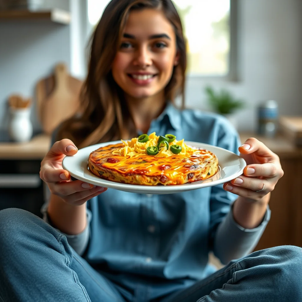 Cheesy Chili Mexican Frittata – cheesy chili mexican frittata