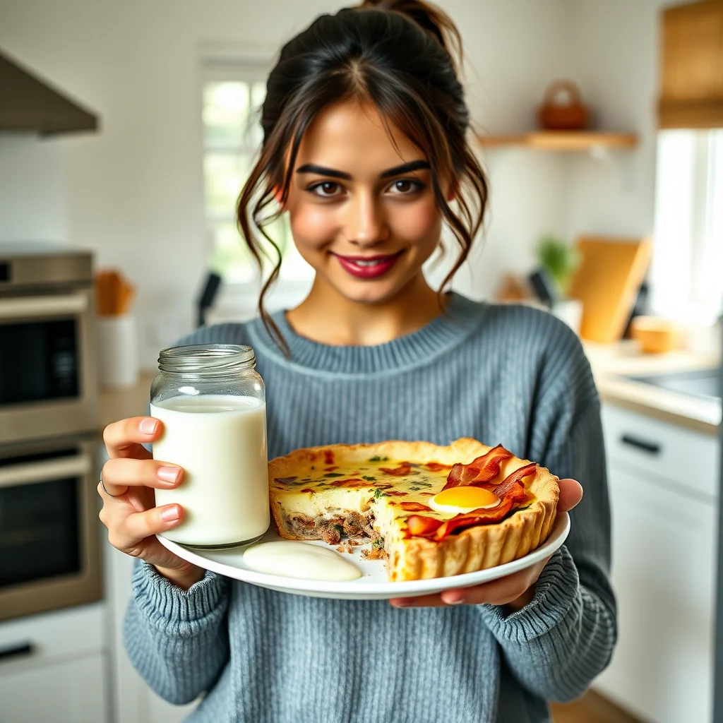 Crustless Meat-Loaded Quiche – crustless meat-loaded quiche