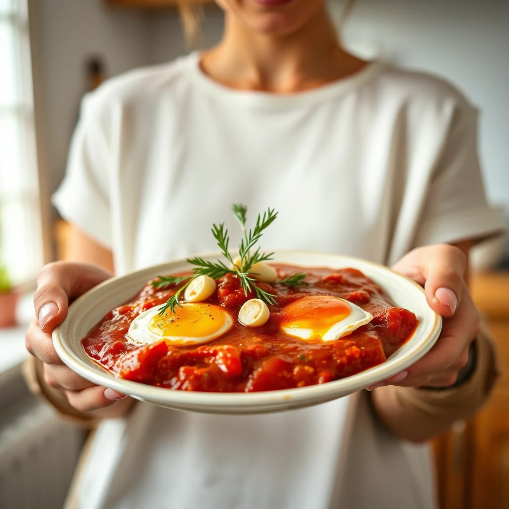 Eggs with Spicy Marinara Sauce – eggs with spicy marinara sauce