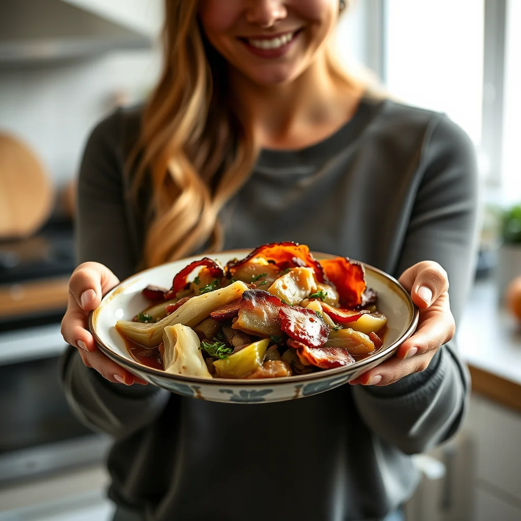 Bacon and Braised Cabbage – bacon and braised cabbage