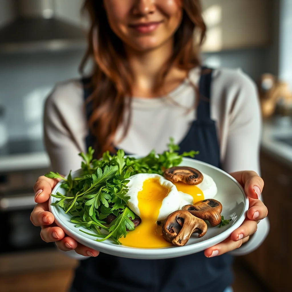 Poached Eggs with Mushrooms – poached eggs with mushrooms