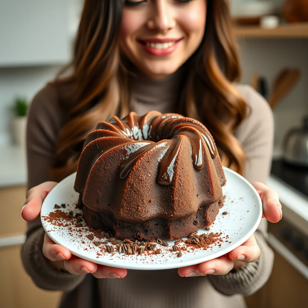 Glazed Chocolate Bundt Cake – paleo recipe