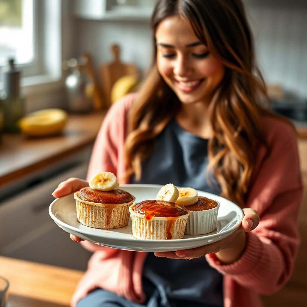 Individual Bananas Foster Cakes – paleo recipe