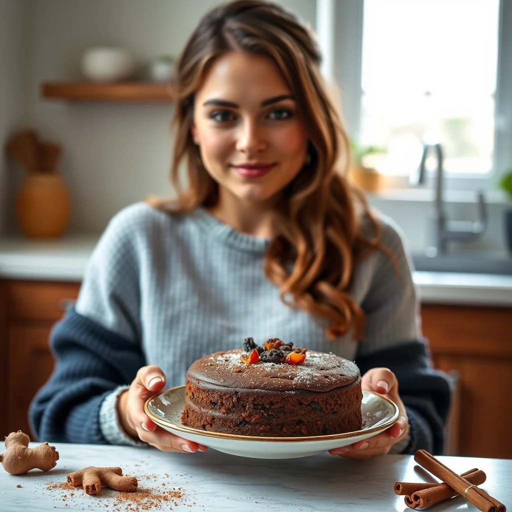 Gingerbread Cake with Dried Fruit – paleo recipe