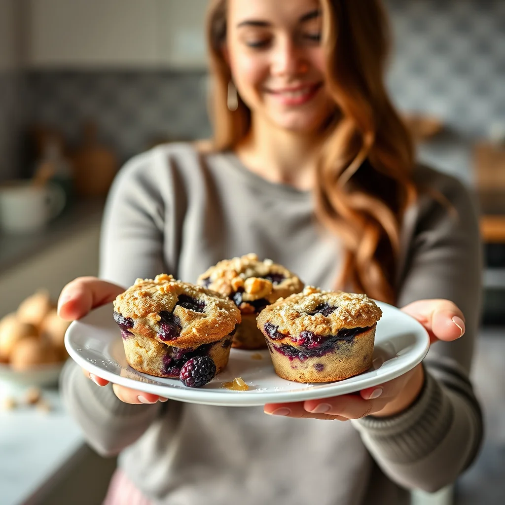 Individual Blackberry-Walnut Buckles – paleo recipe