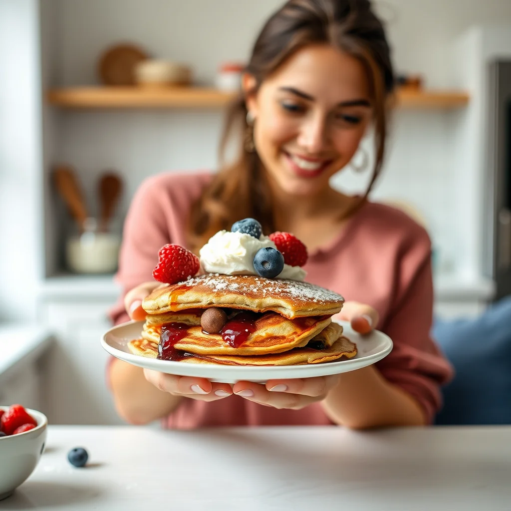 Berry Dessert Pancake – paleo recipe