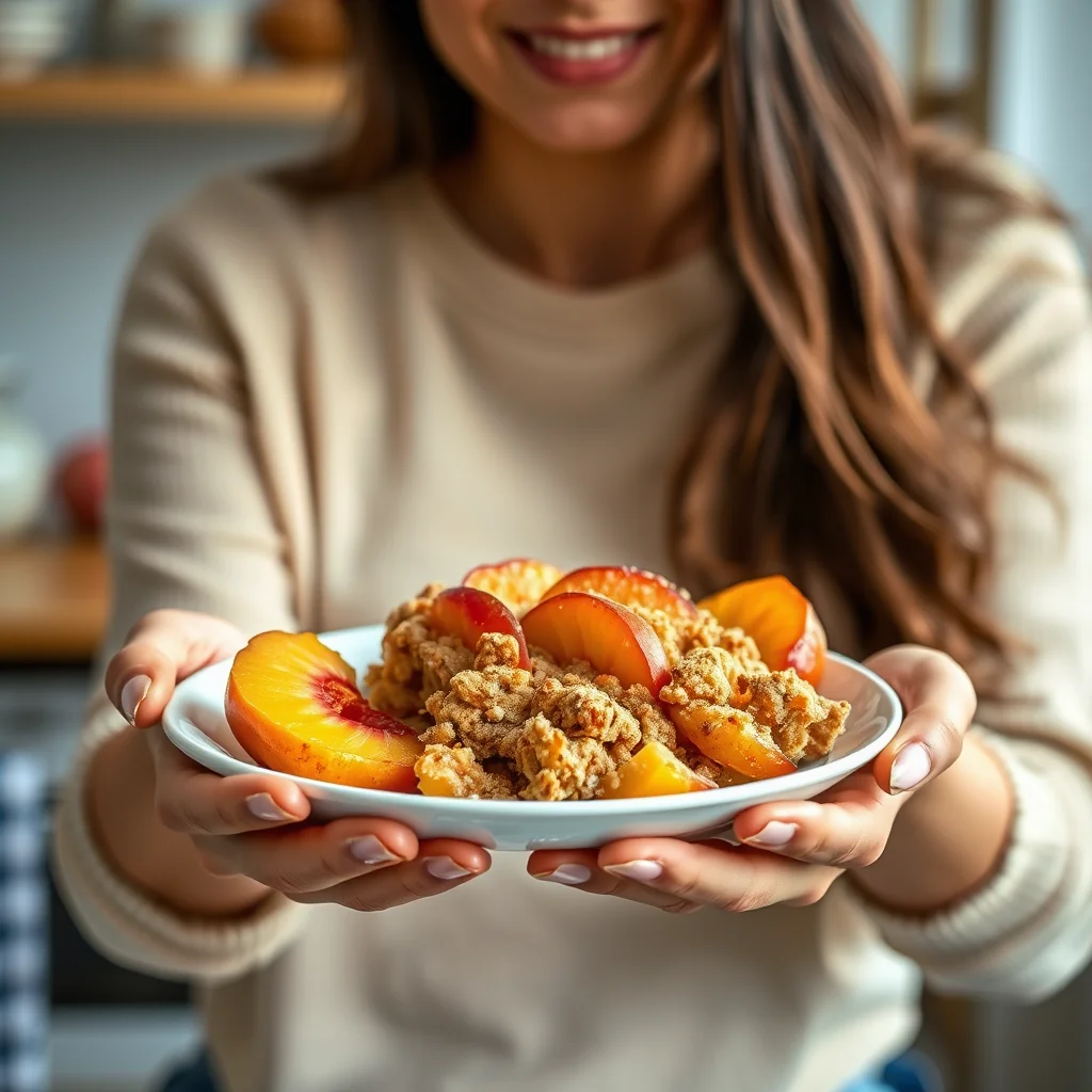 Fresh Peach Crisp – paleo recipe