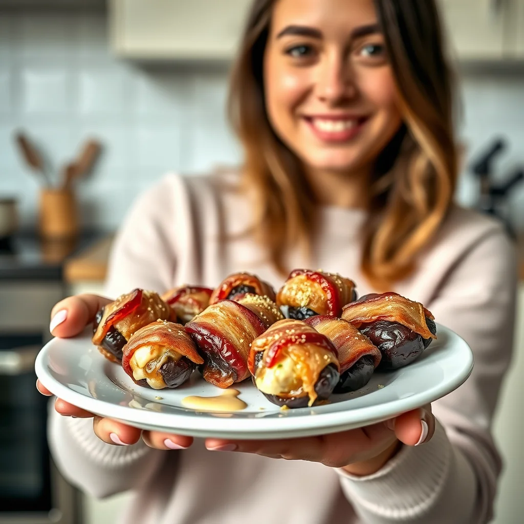 CREAMY BACON-WRAPPED DATES – paleo recipe