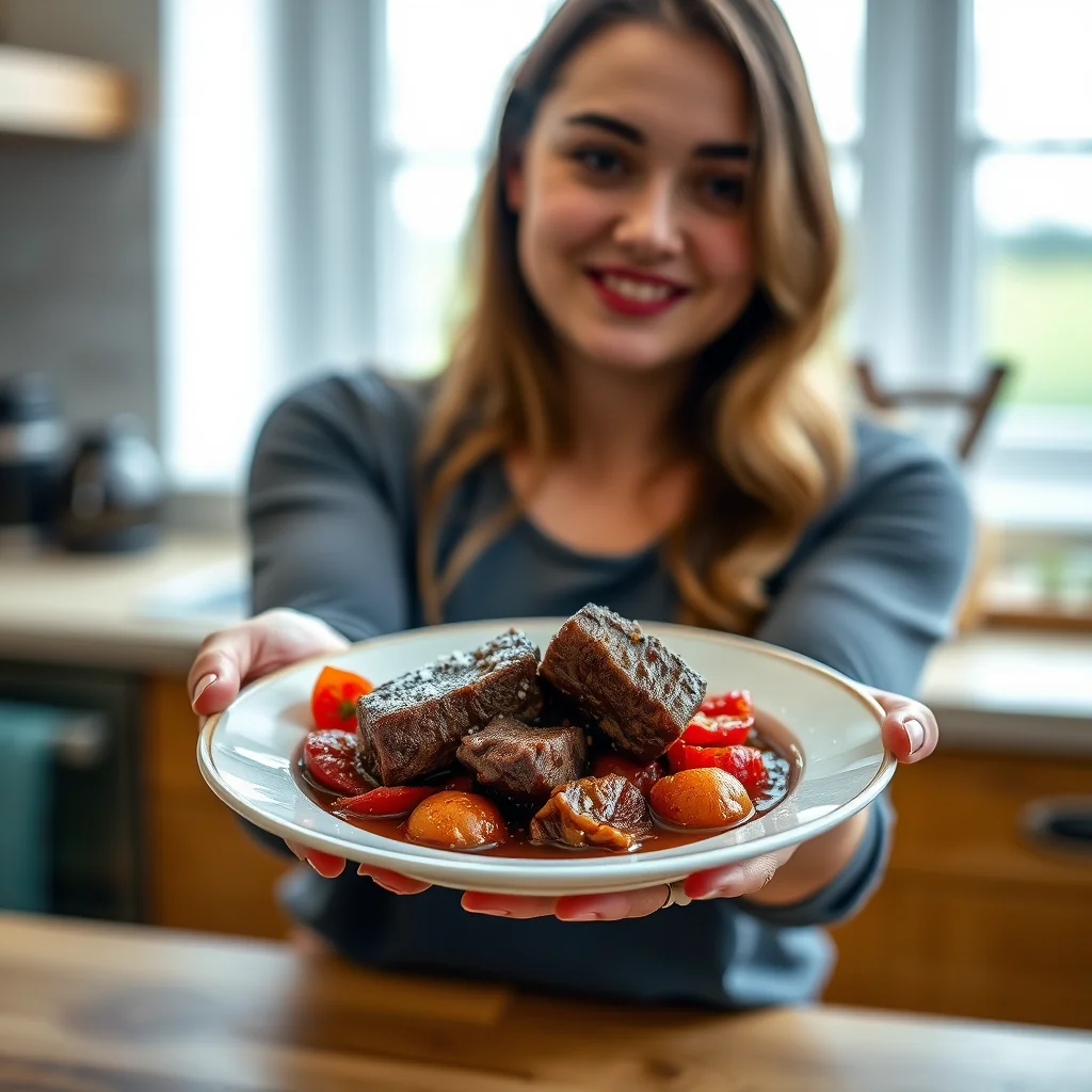 BEEF CHEEK BRAISED WITH TOMATOES – paleo recipe