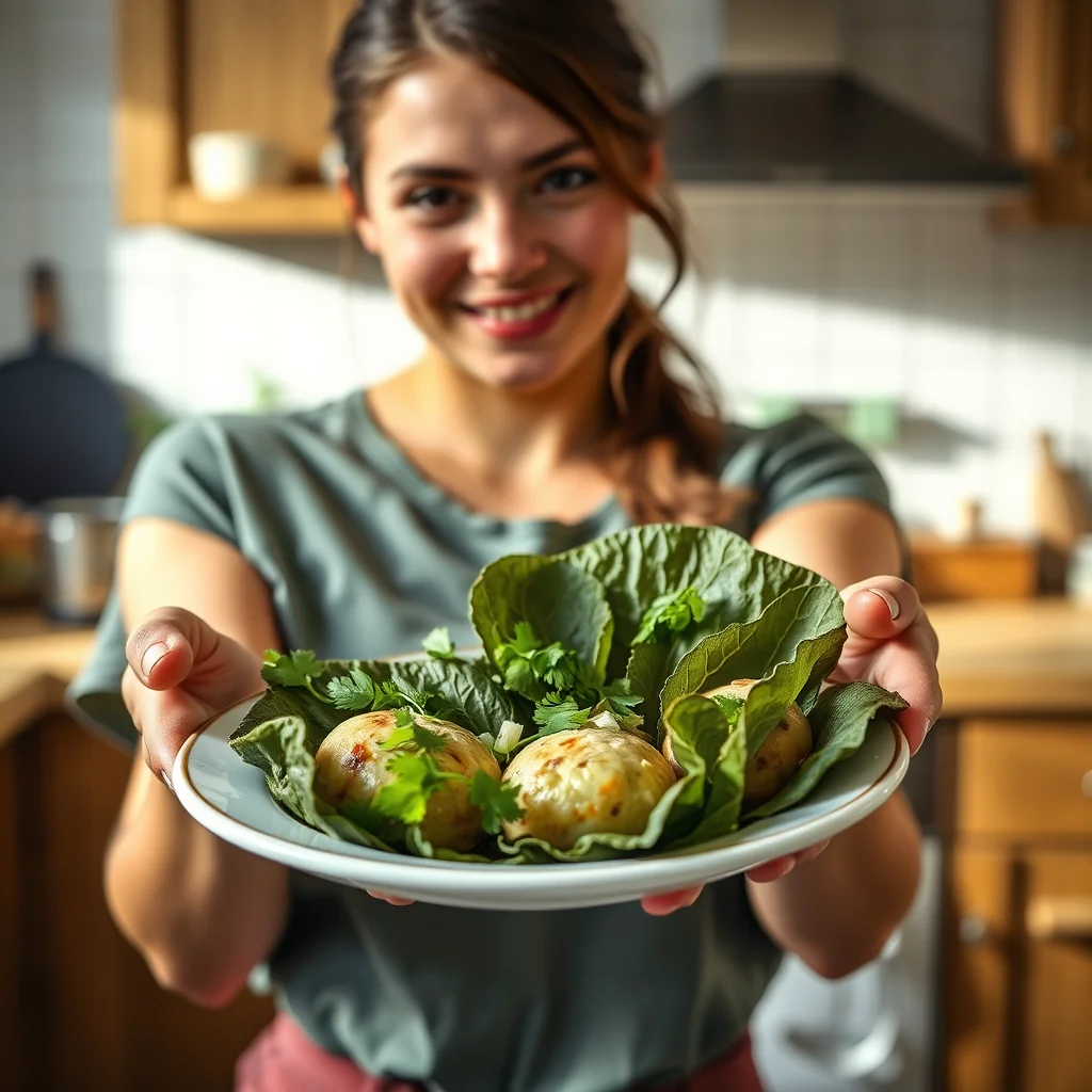 GRAPE LEAF AND CABBAGE DOLMAS – paleo recipe