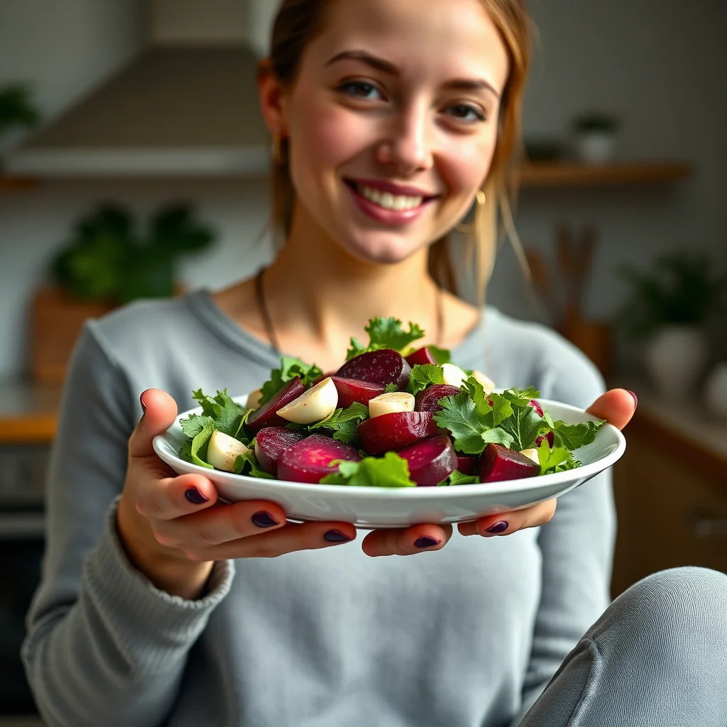 BEET-GREEN SALAD – paleo recipe