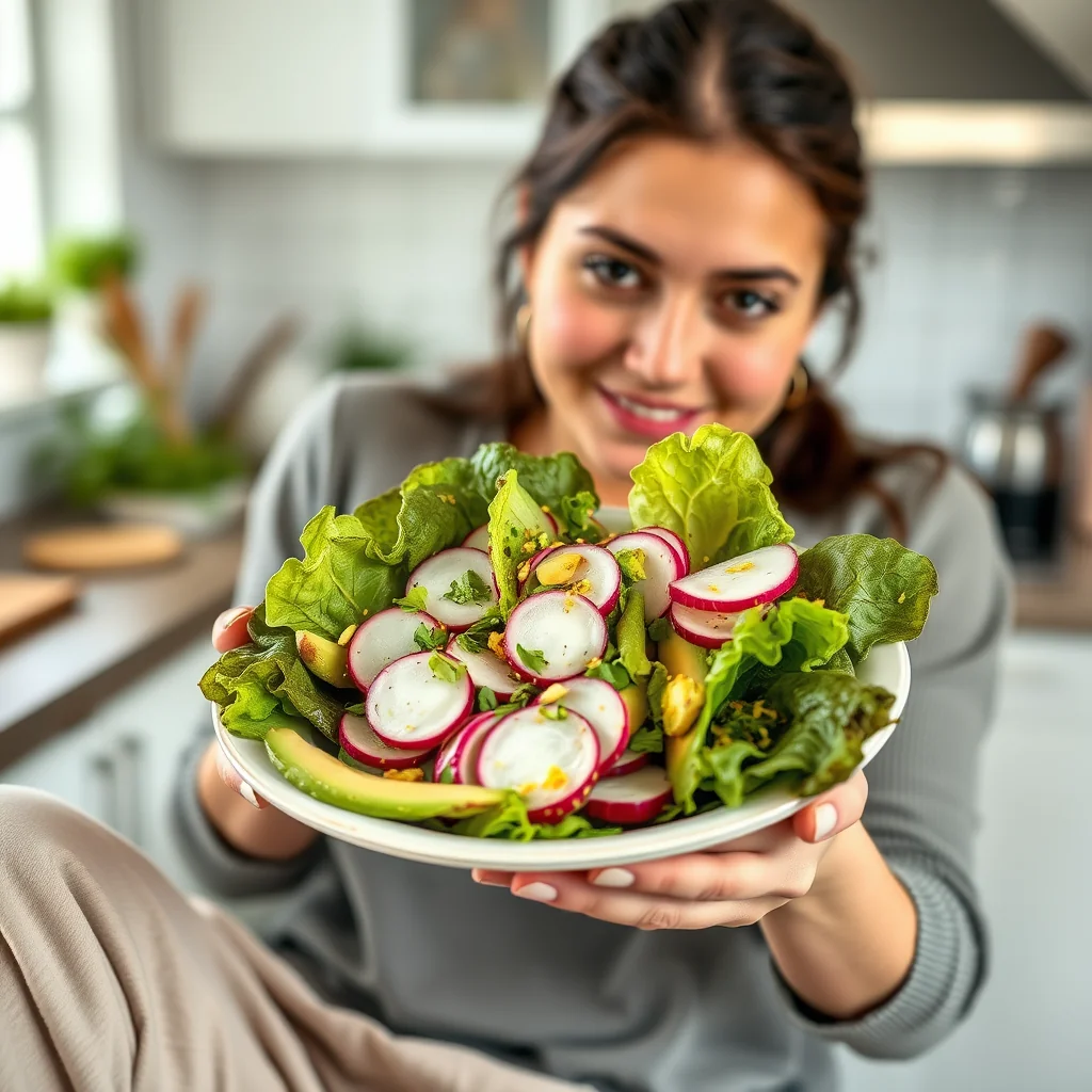 BUTTER-LETTUCE AND RADISH SALAD WITH GREEN GODDESS DRESSING – paleo recipe